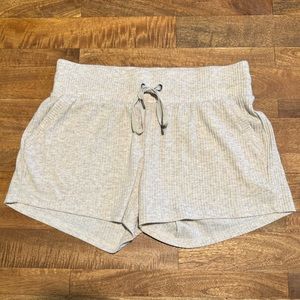 Freely Ribbed Shorts Pockets Oatmeal M Medium